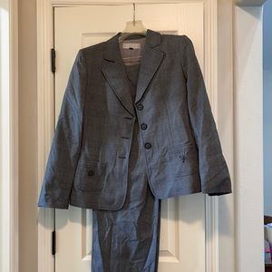 Dark grey pant suit